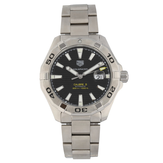 Tag Heuer Aquaracer WAY2010 43mm Stainless Steel Watch