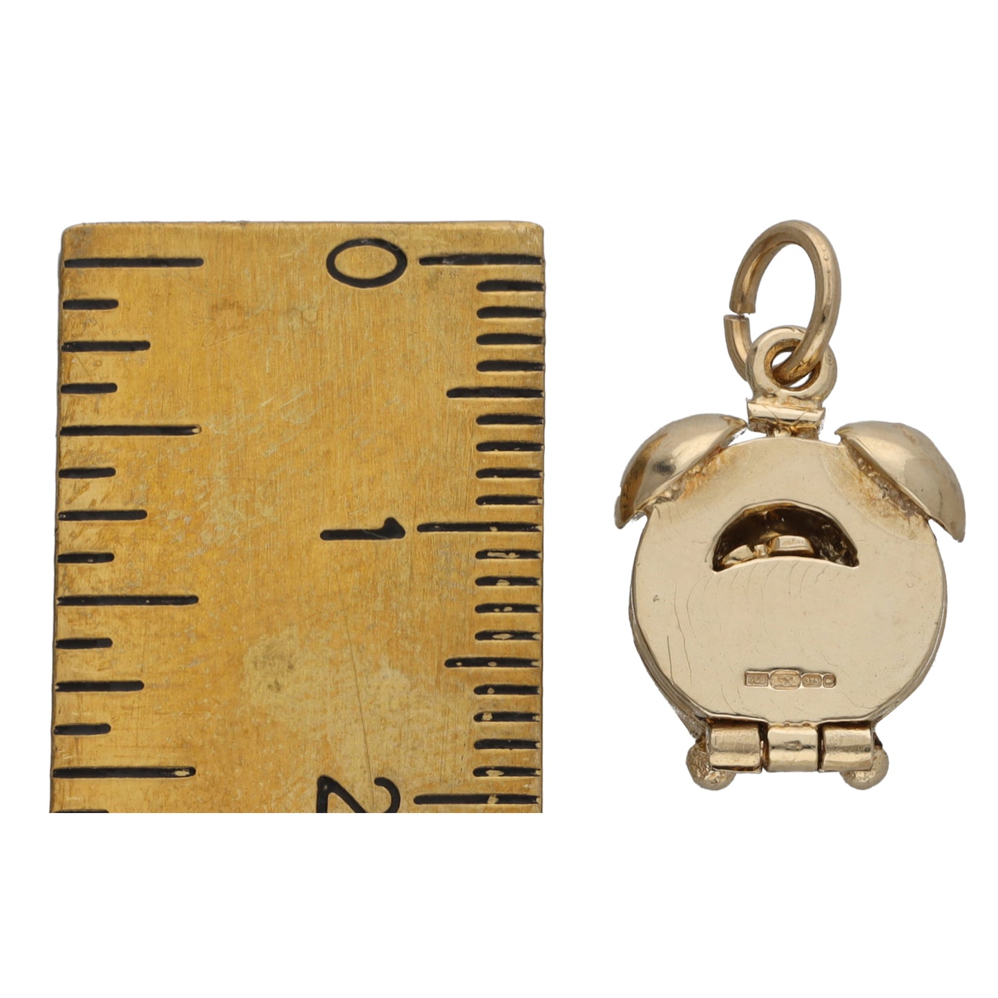 9ct Gold Clock Charm