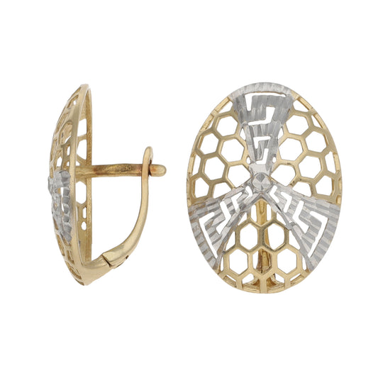 14ct Bi-Colour Gold Dress/Cocktail Earrings