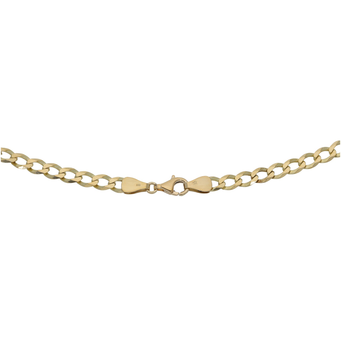 9ct Gold Curb Chain 18"