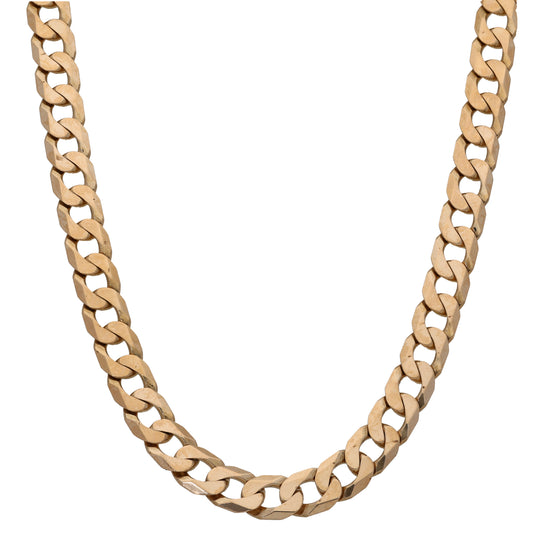 9ct Gold Curb Chain 22"
