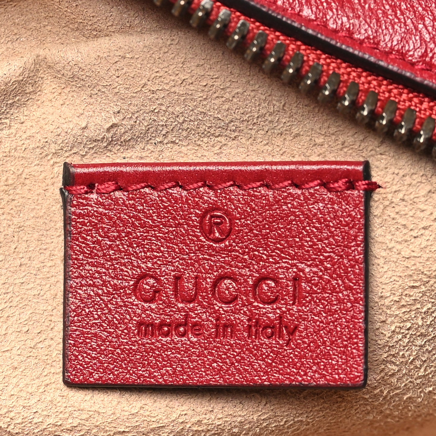 Gucci Glazed GG Marmont Round Shoulder Calfskin Leather Bag - Romantic Cerise