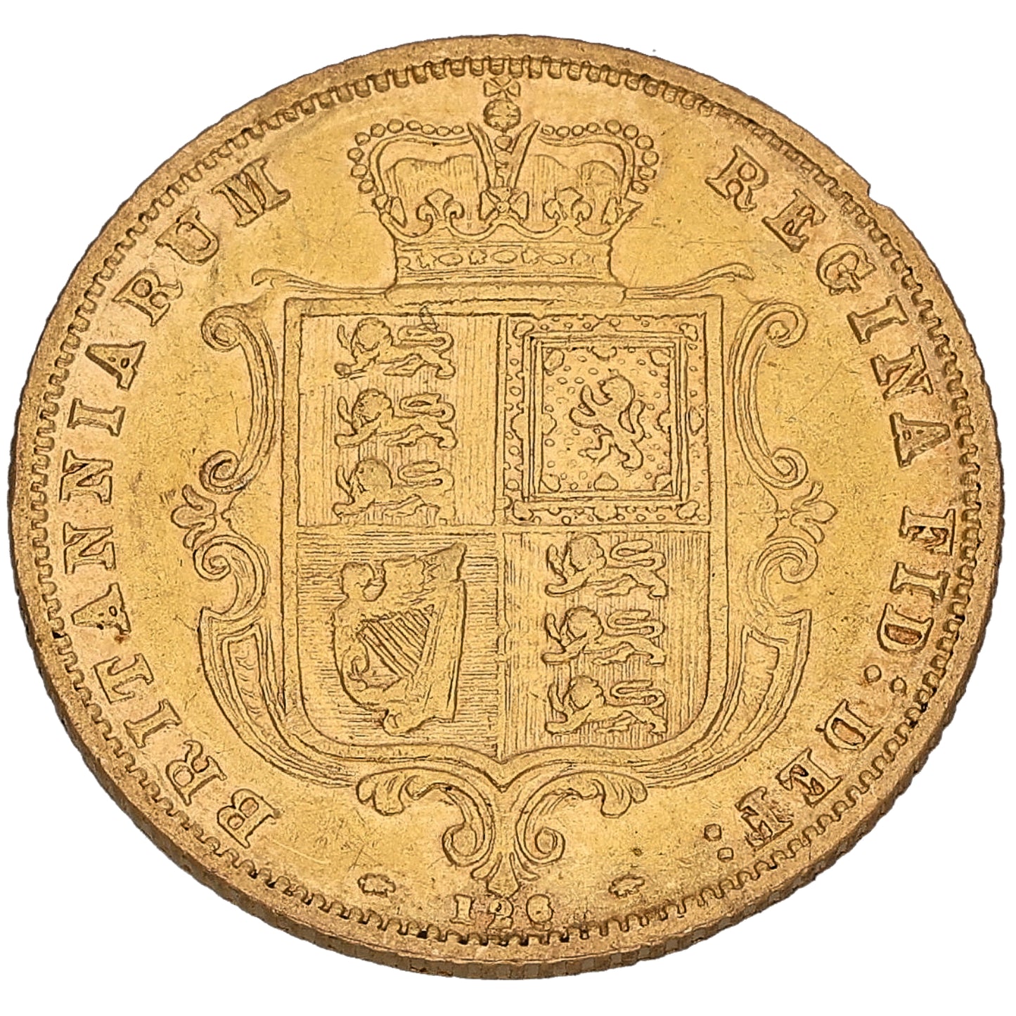22ct Gold Queen Victoria Half Sovereign Coin 1877