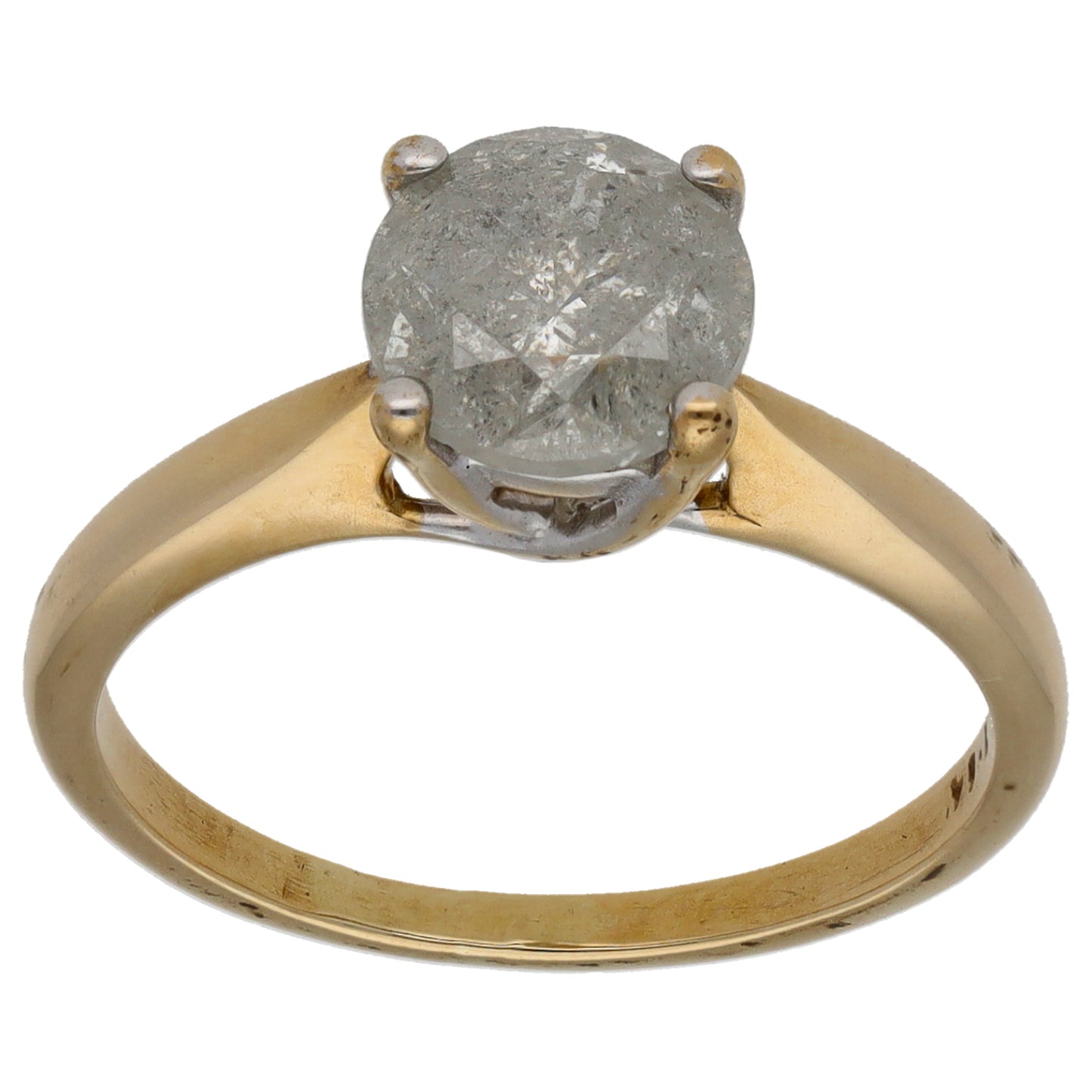 9ct Gold 1.64ct Diamond Solitaire Ring Size L