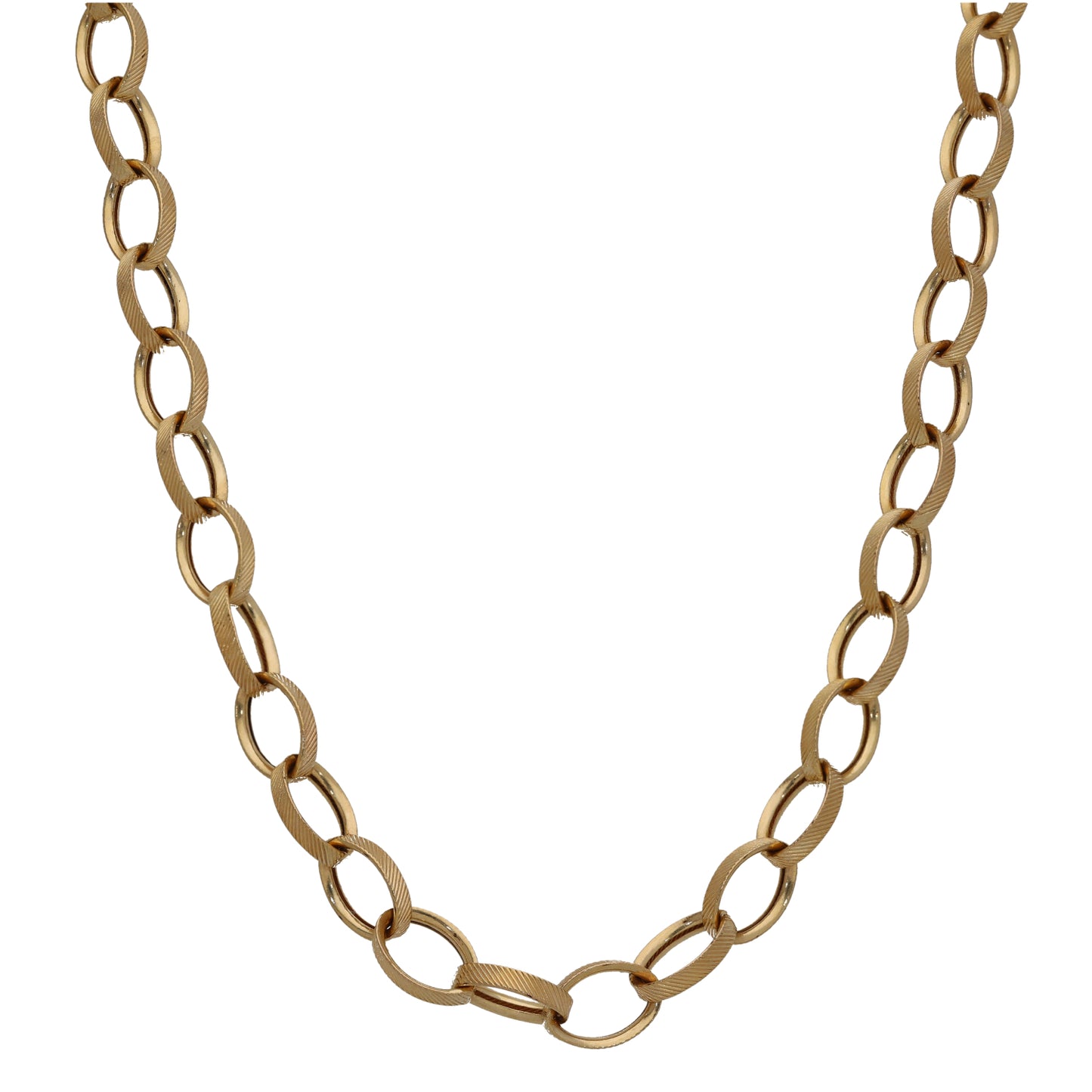 9ct Gold Belcher Chain 18"
