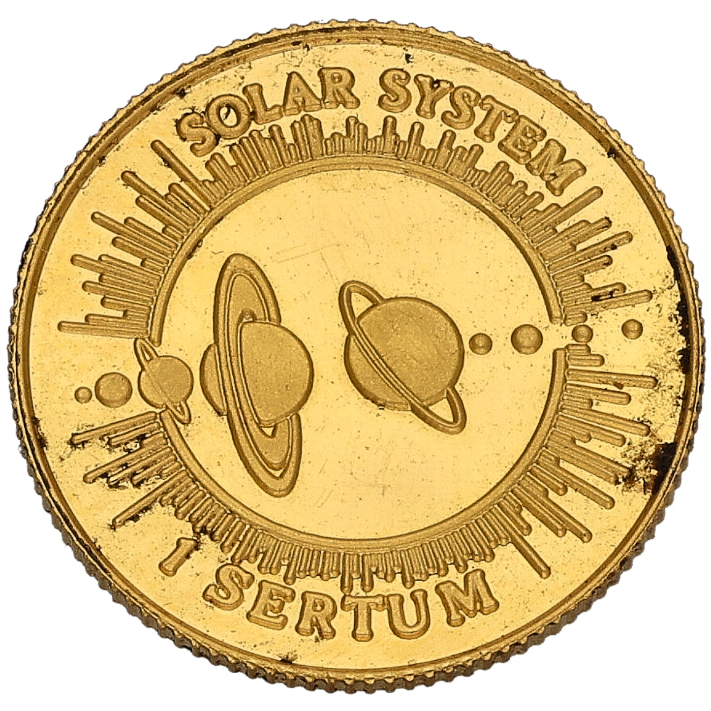 22ct Gold Solar System 1 Sertum Coin 1995