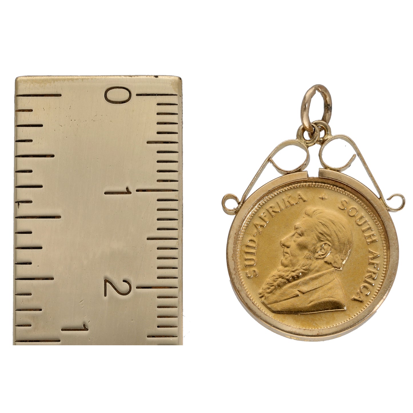 9ct Gold 1/10 Oz Krugerrand Coin Pendant