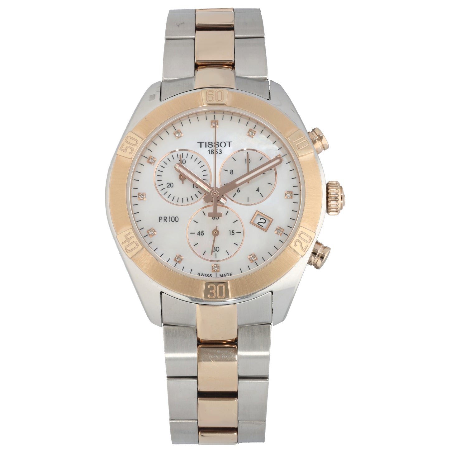 Tissot PR100 Sport Chic T101917A 38mm Bi-Colour Watch