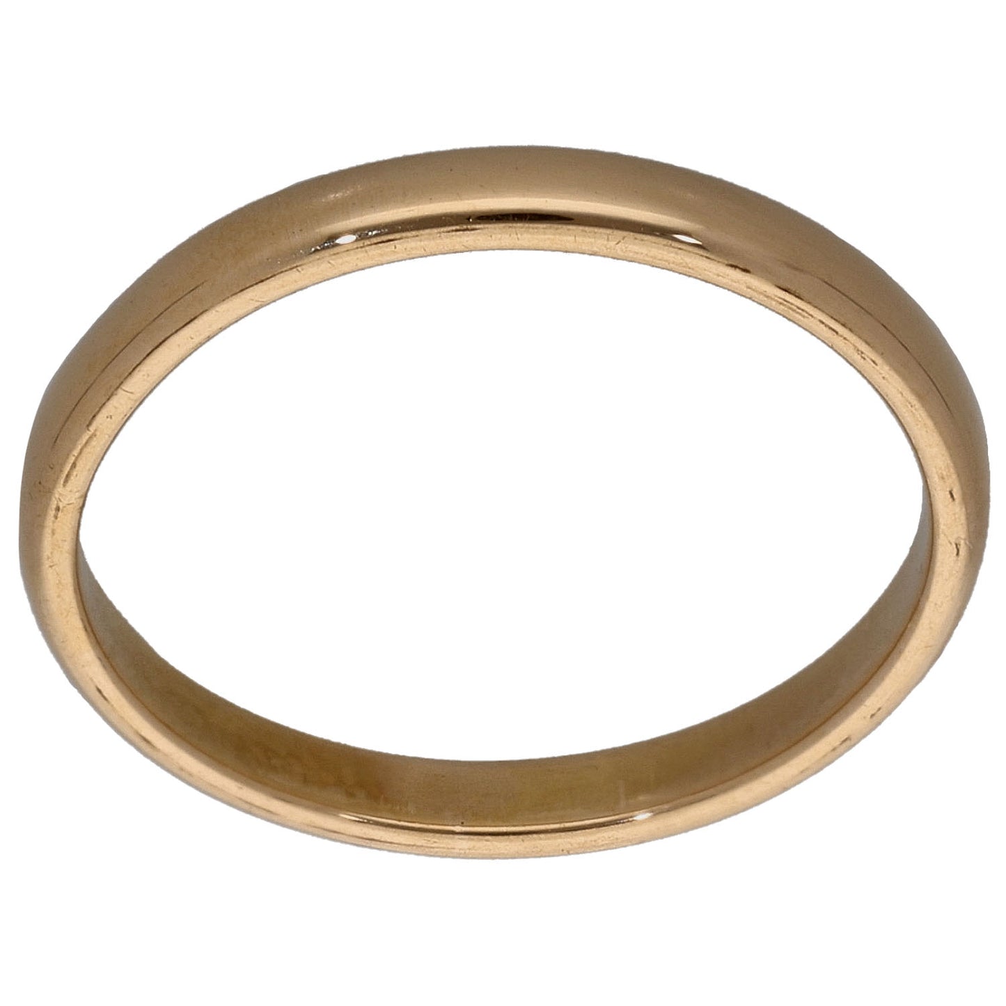 18ct Gold Plain Wedding Ring Size N