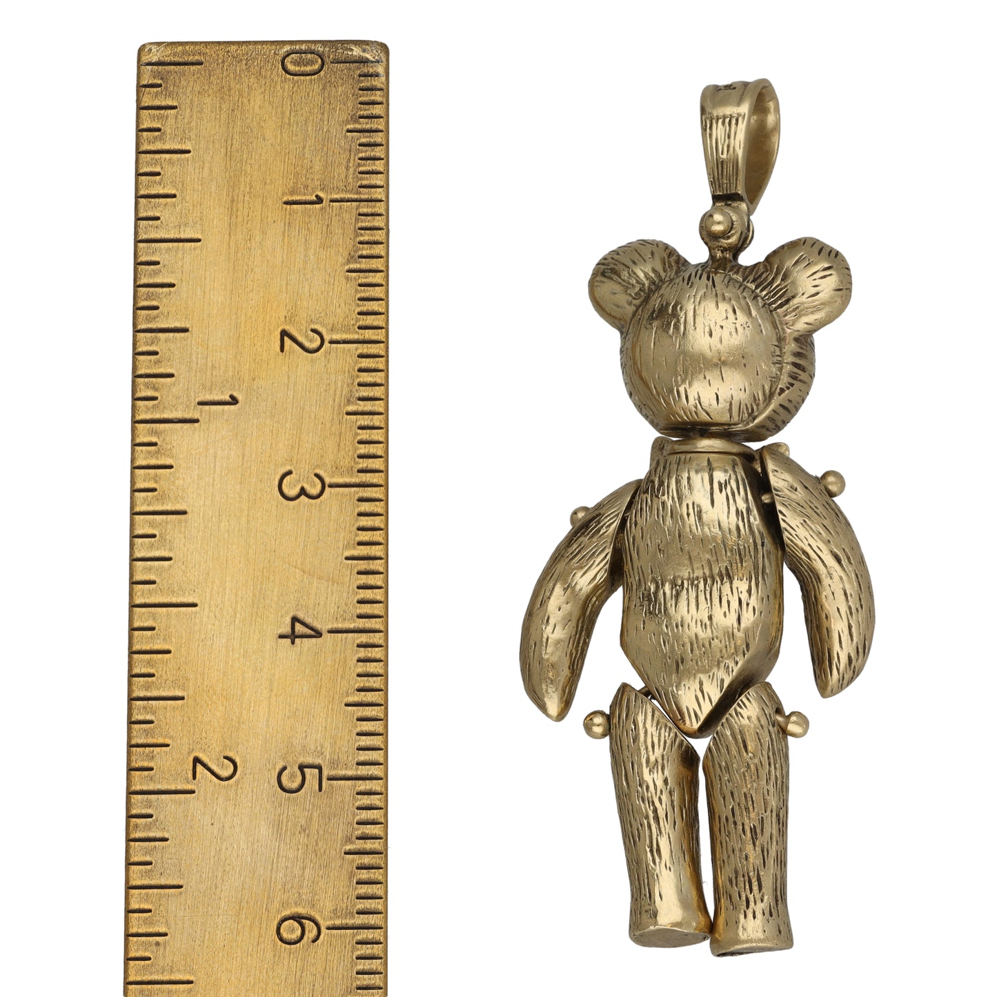 9ct Gold Imitation Gems Teddy Bear Pendant