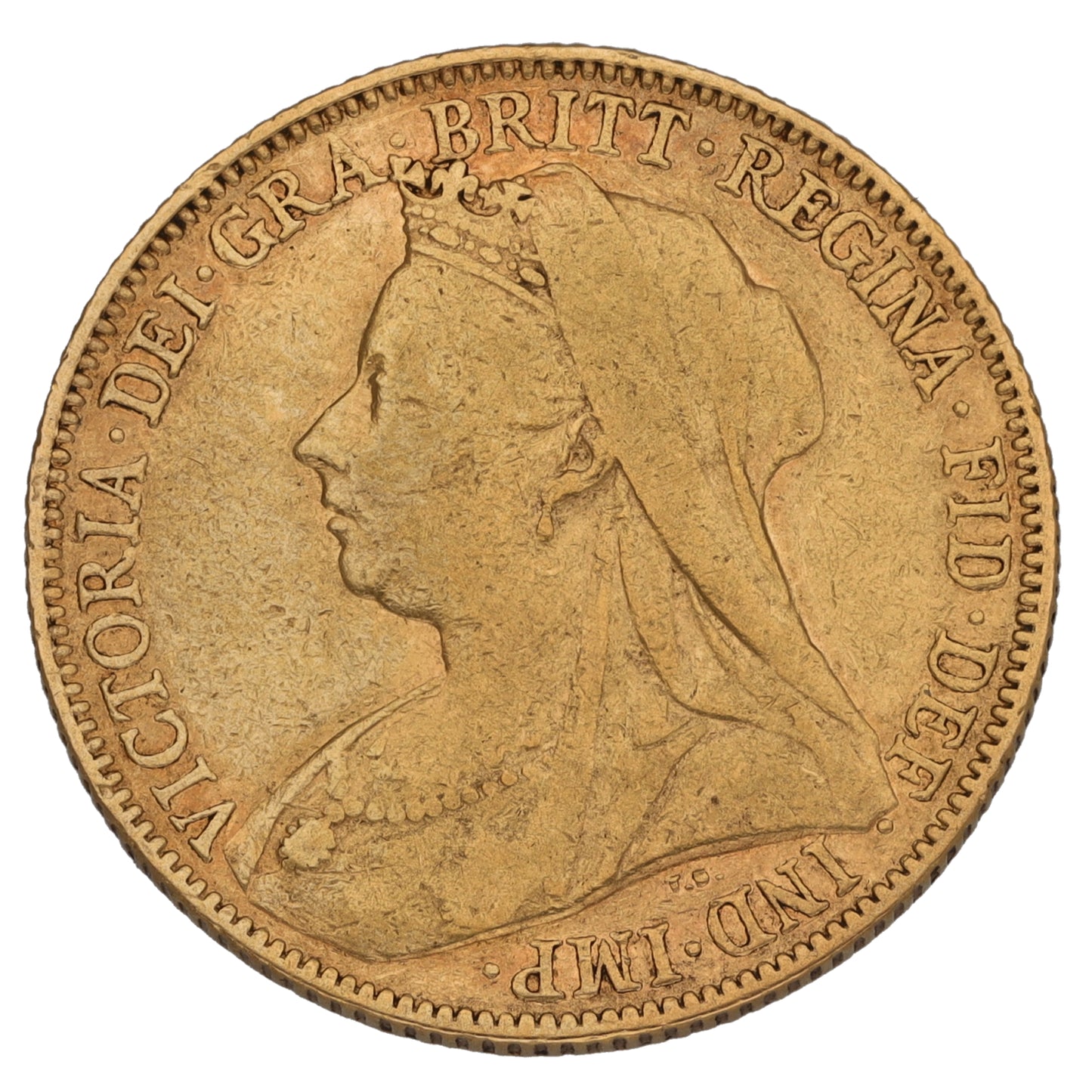 22ct Gold Queen Victoria Full Sovereign Coin 1900