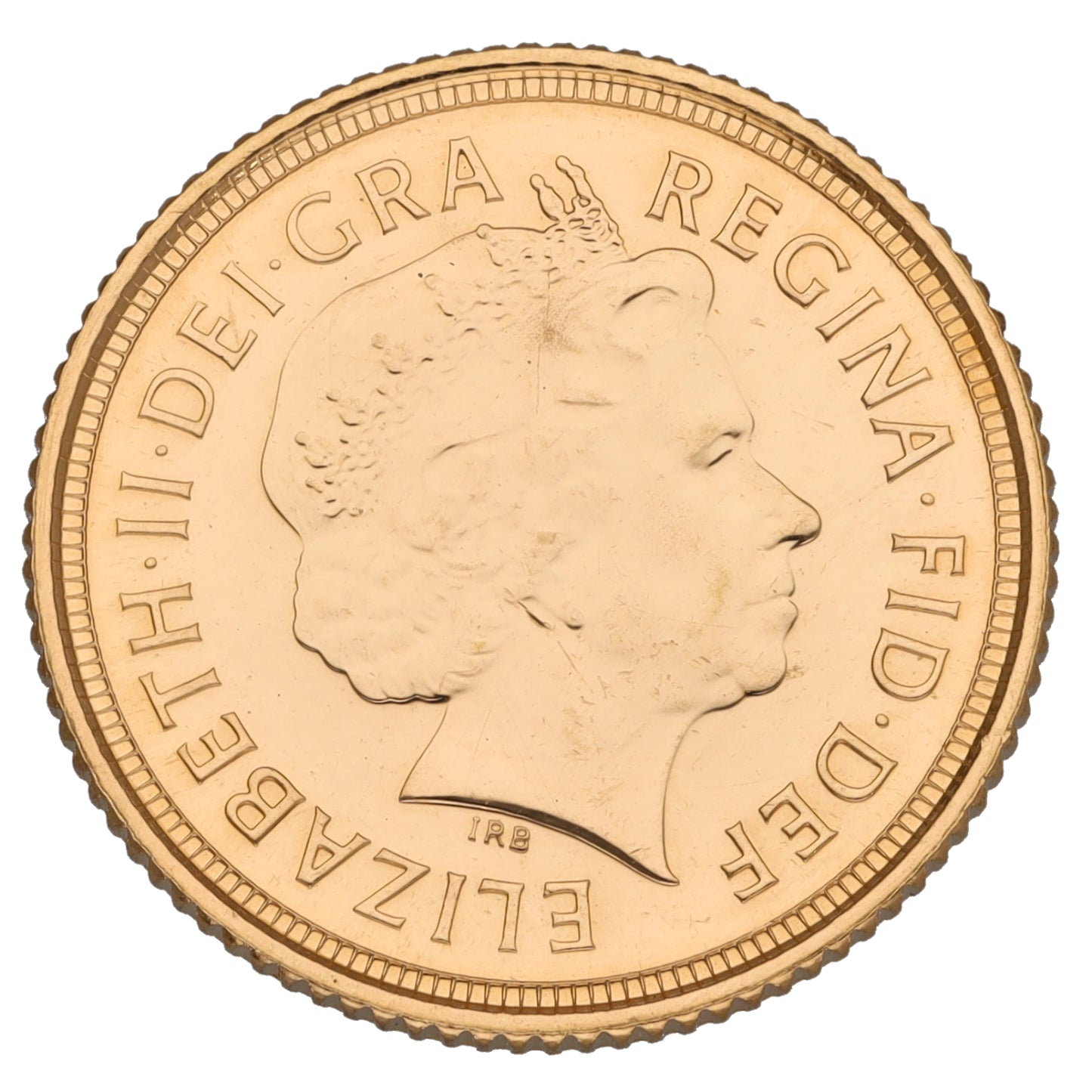 22ct Gold Queen Elizabeth II Half Sovereign Coin 2010