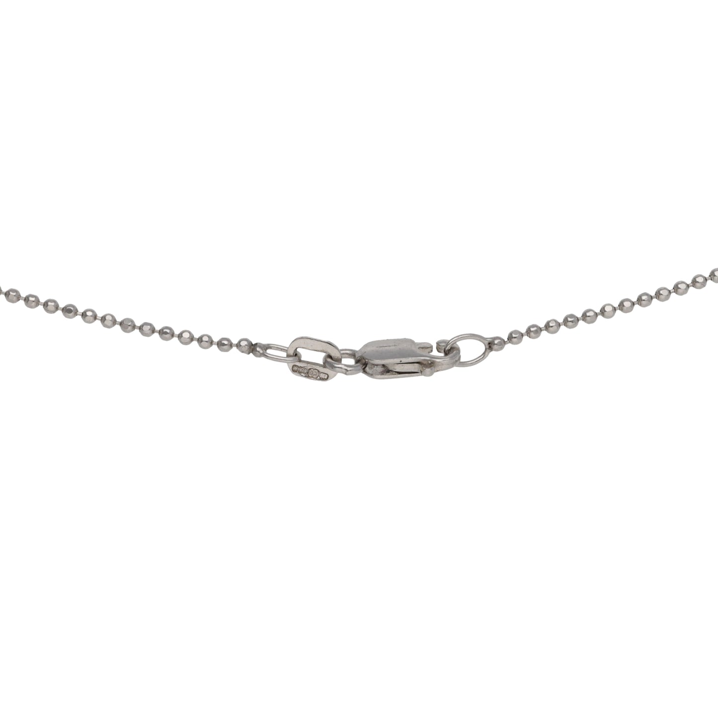 9ct White Gold Cubic Zirconia Fancy Necklace 20"