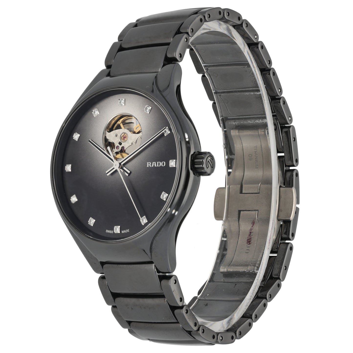 Rado True 734.6107.3 40mm Ceramic Watch