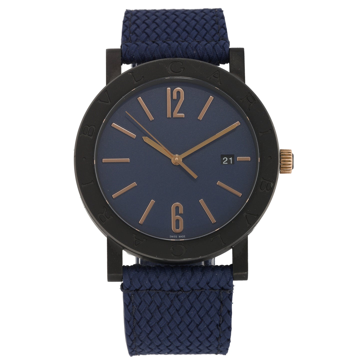 Bvlgari BB 41 S 41mm DLC Stainless Steel Watch