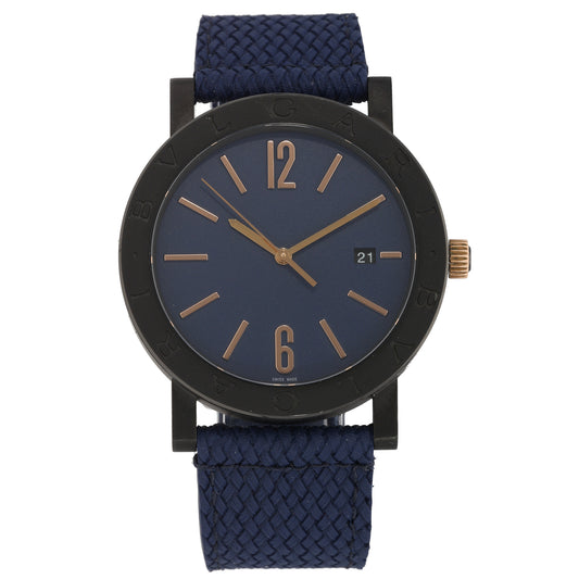 Bvlgari BB 41 S 41mm DLC Stainless Steel Watch