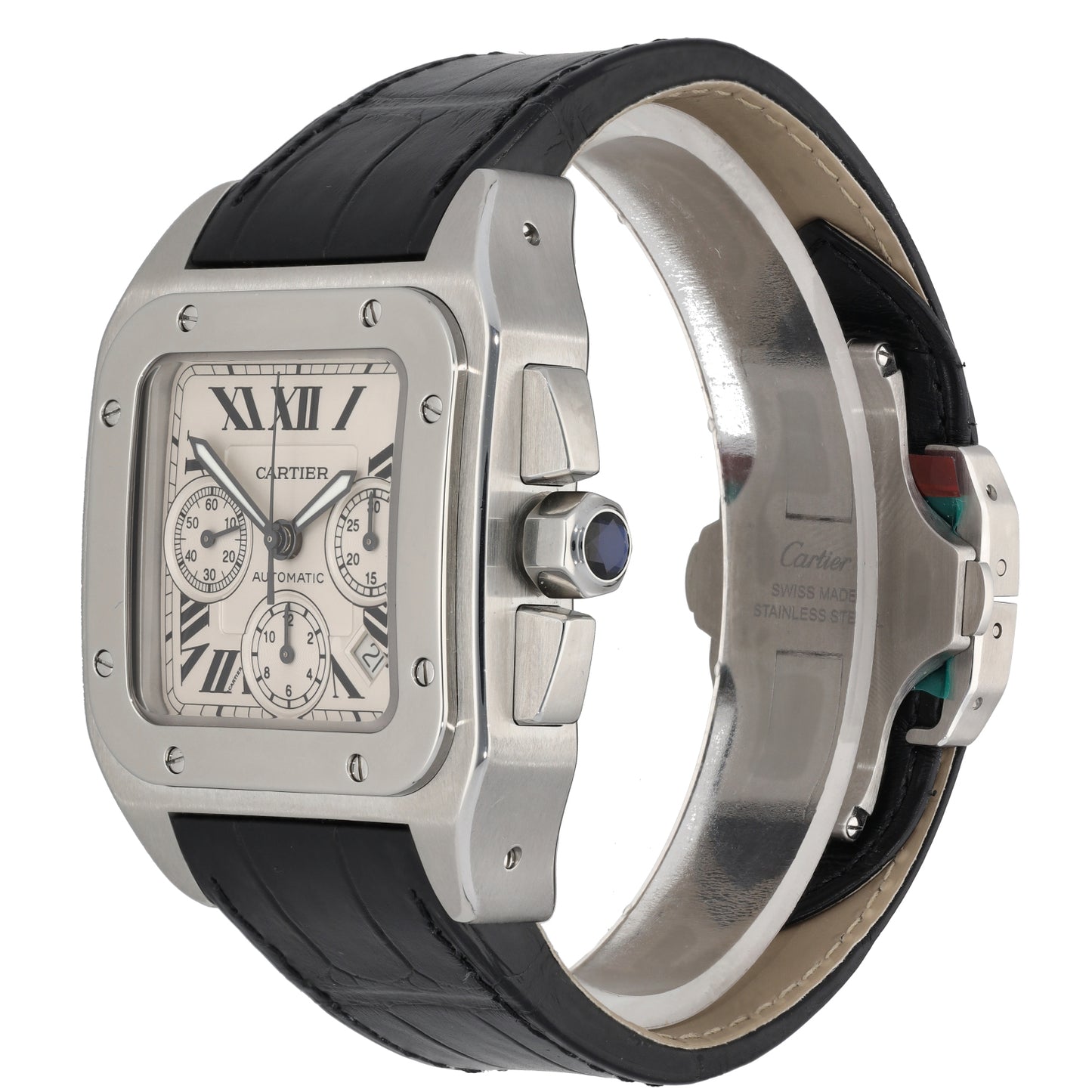 Cartier Santos 100 W20090X8 41mm Stainless Steel Watch