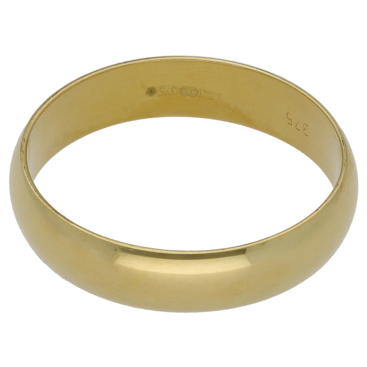 9ct Gold Plain Wedding Ring Size Z+1