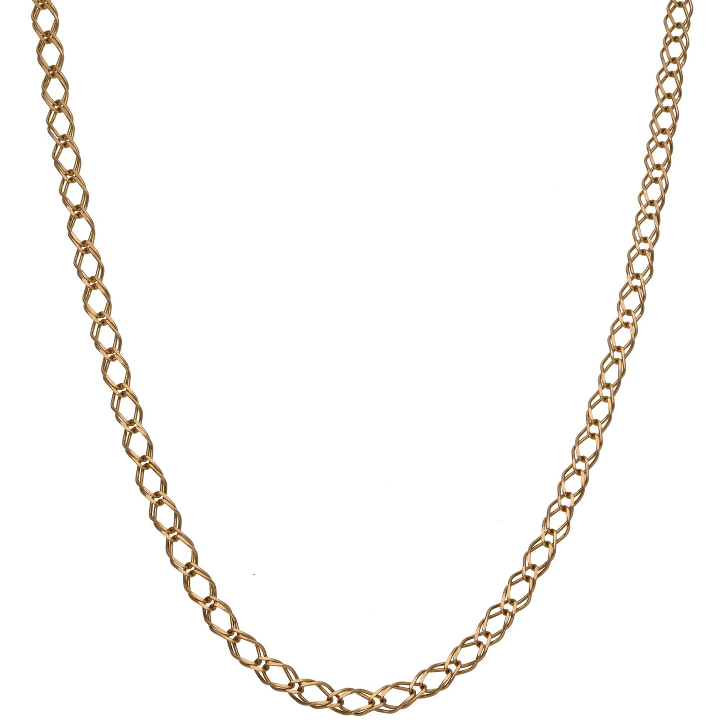 9ct Gold Double Curb Chain 24"