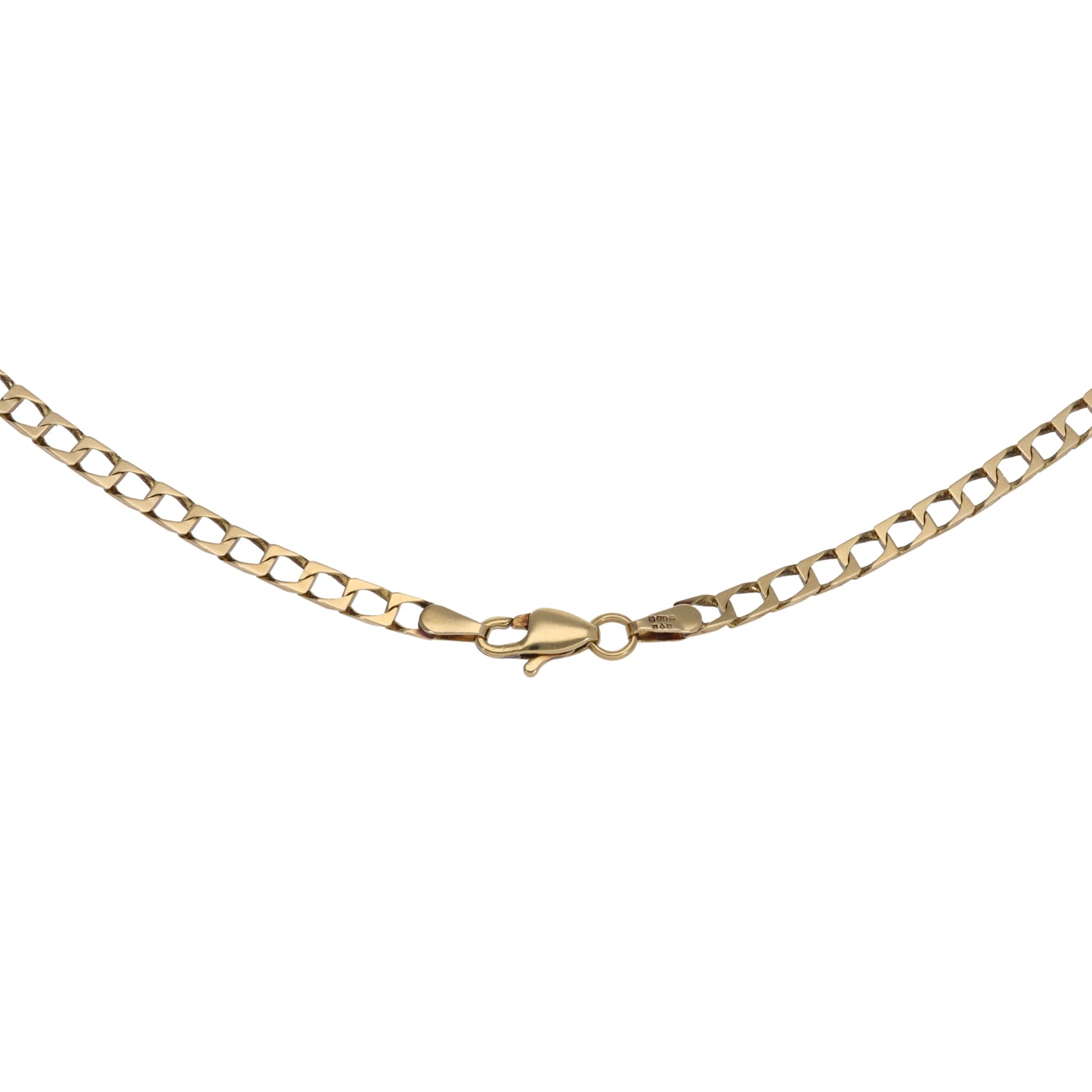 9ct Gold Curb Chain 20"
