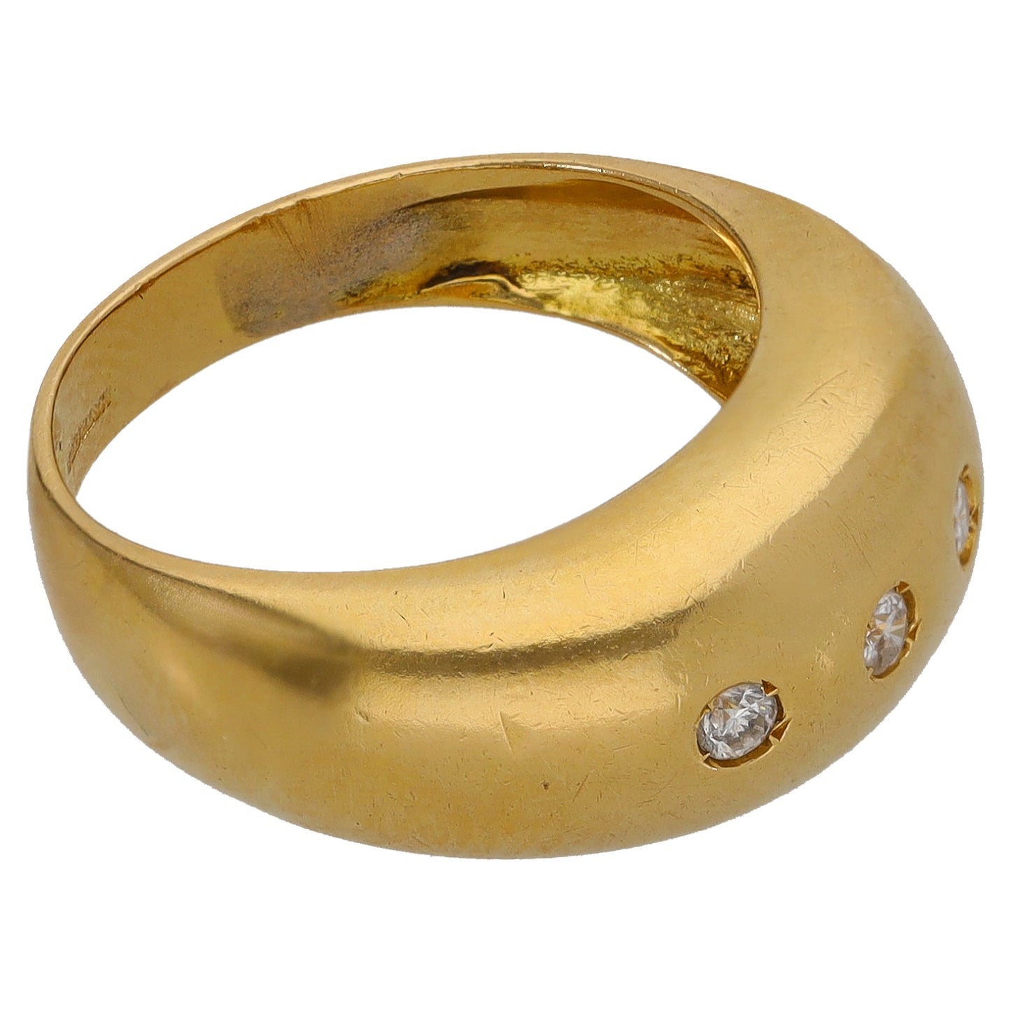 18ct Gold 0.06ct Diamond Dress/Cocktail Ring Size K