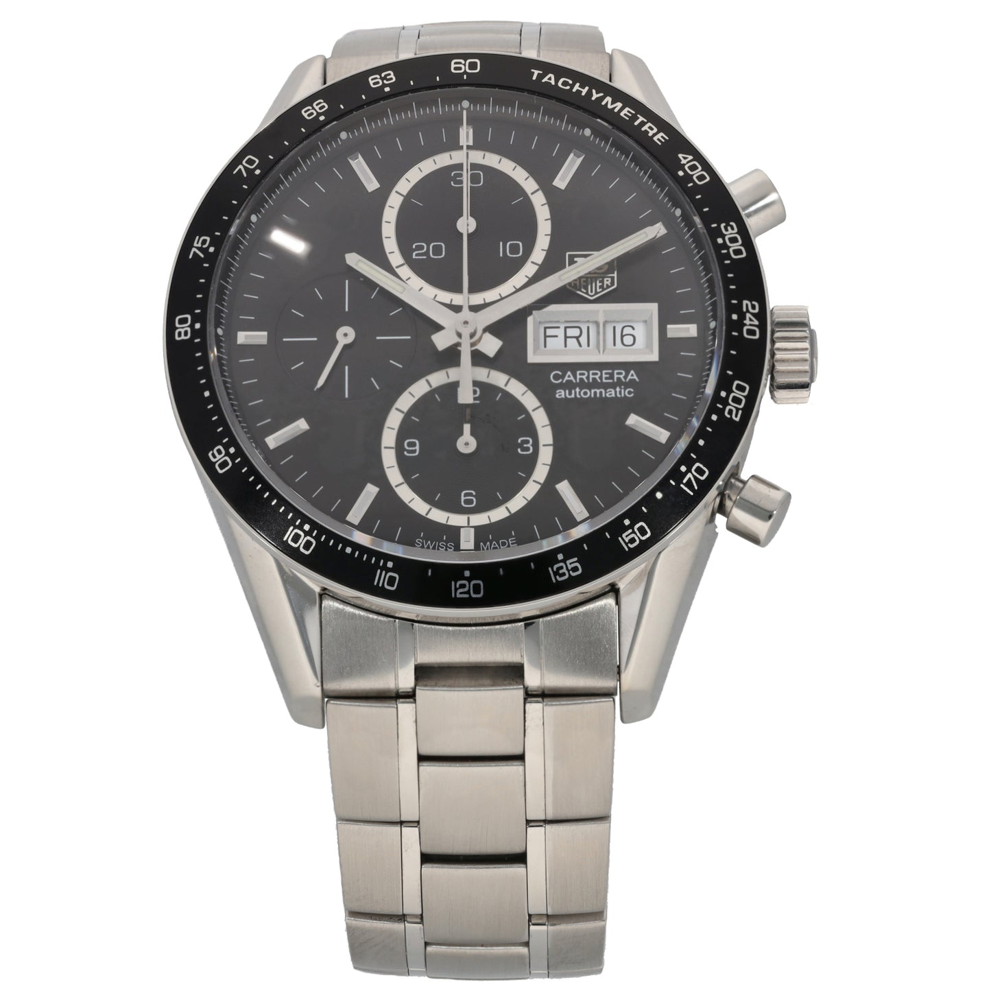Tag Heuer Carrera CV201AG 41mm Stainless Steel Watch