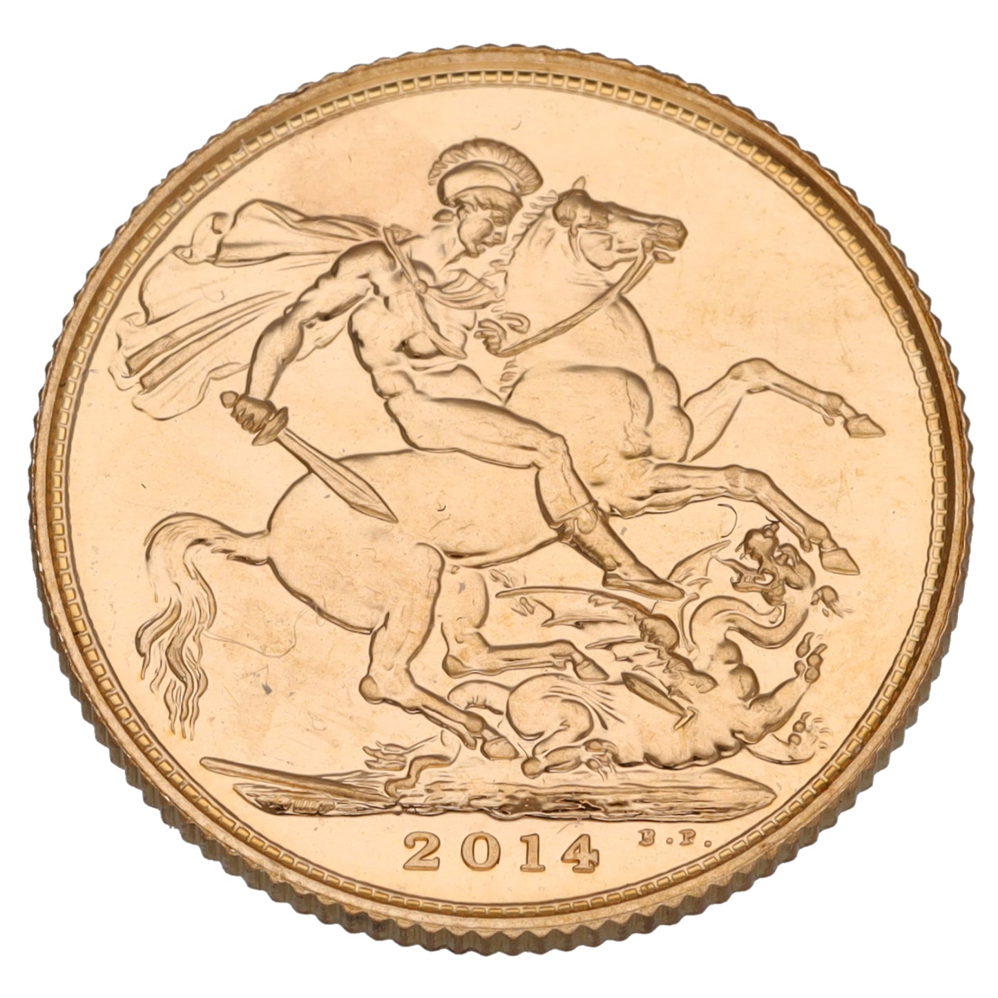 22ct Gold Queen Elizabeth II Full Sovereign Coin 2014