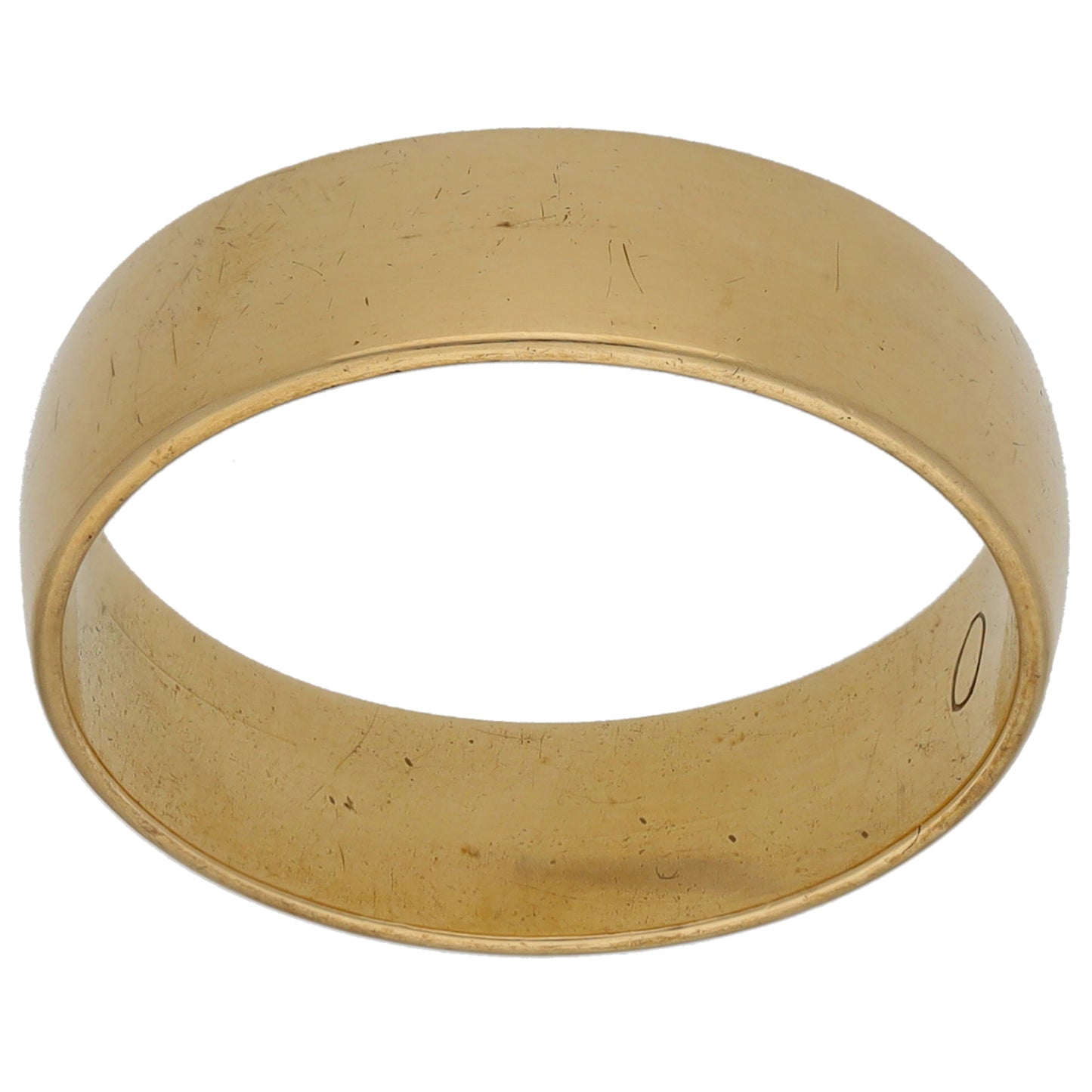 9ct Gold Plain Wedding Ring Size P