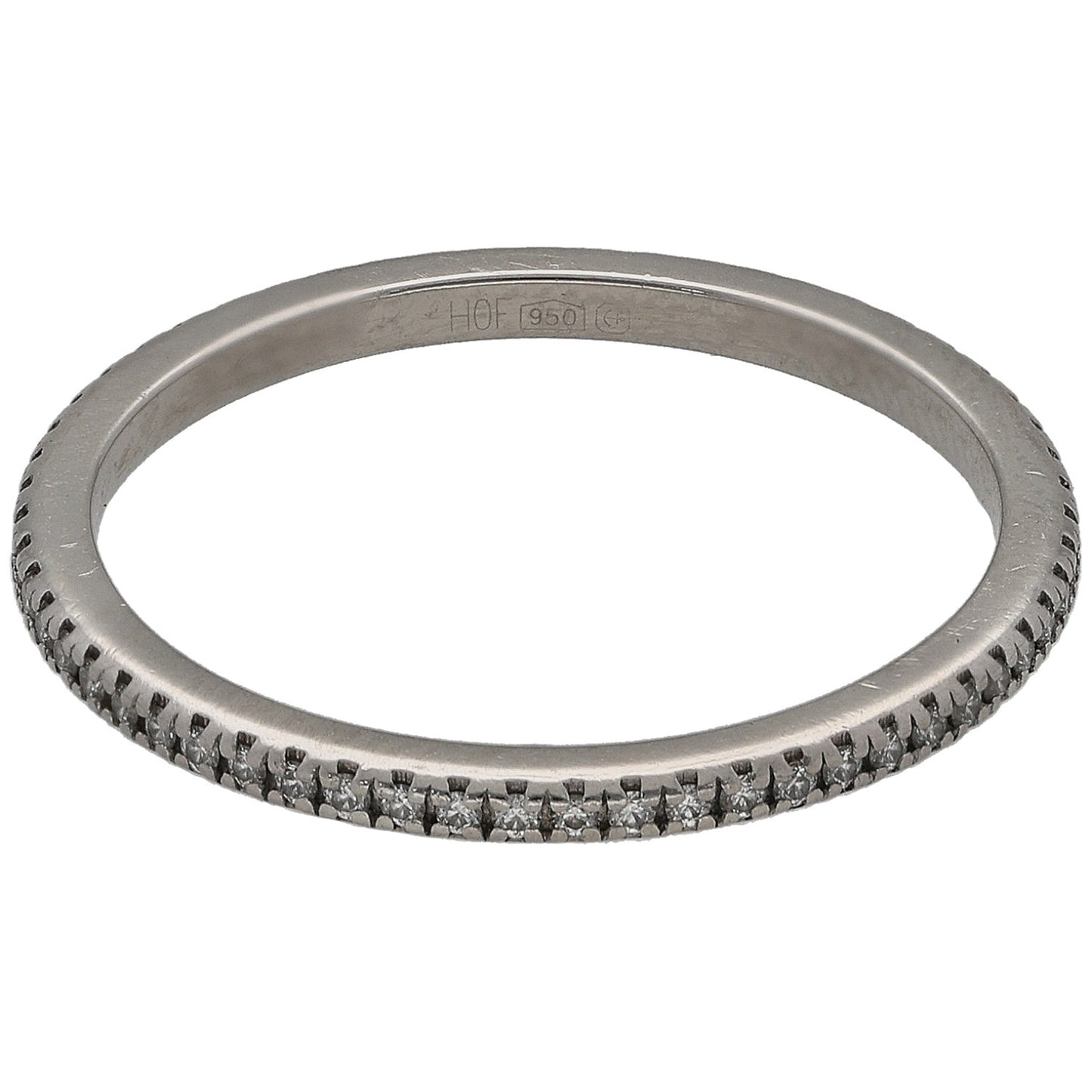 Platinum 0.29ct Diamond Eternity Ring Size P