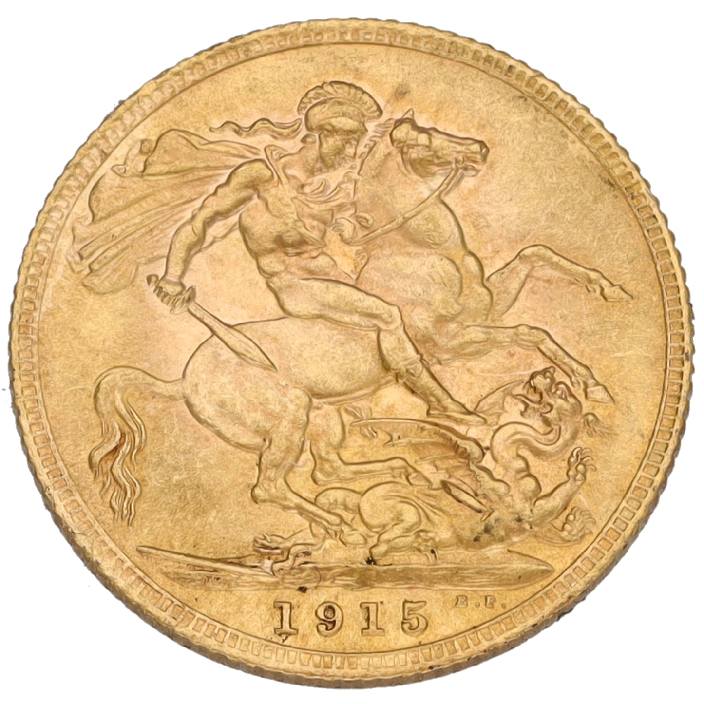 22ct Gold King George V Full Sovereign Coin 1915
