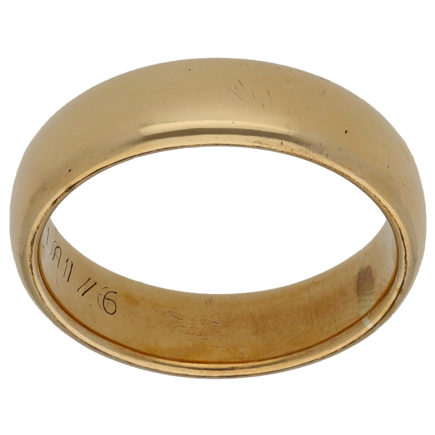 9ct Gold Plain Wedding Ring Size V