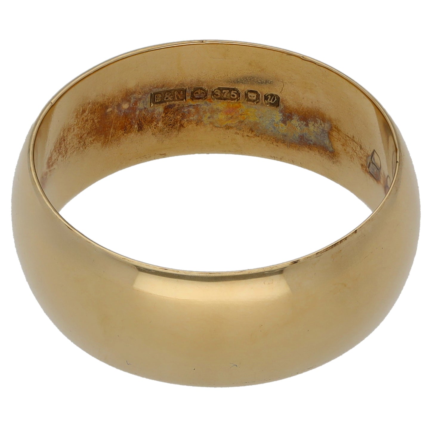 9ct Gold Plain Wedding Ring Size R