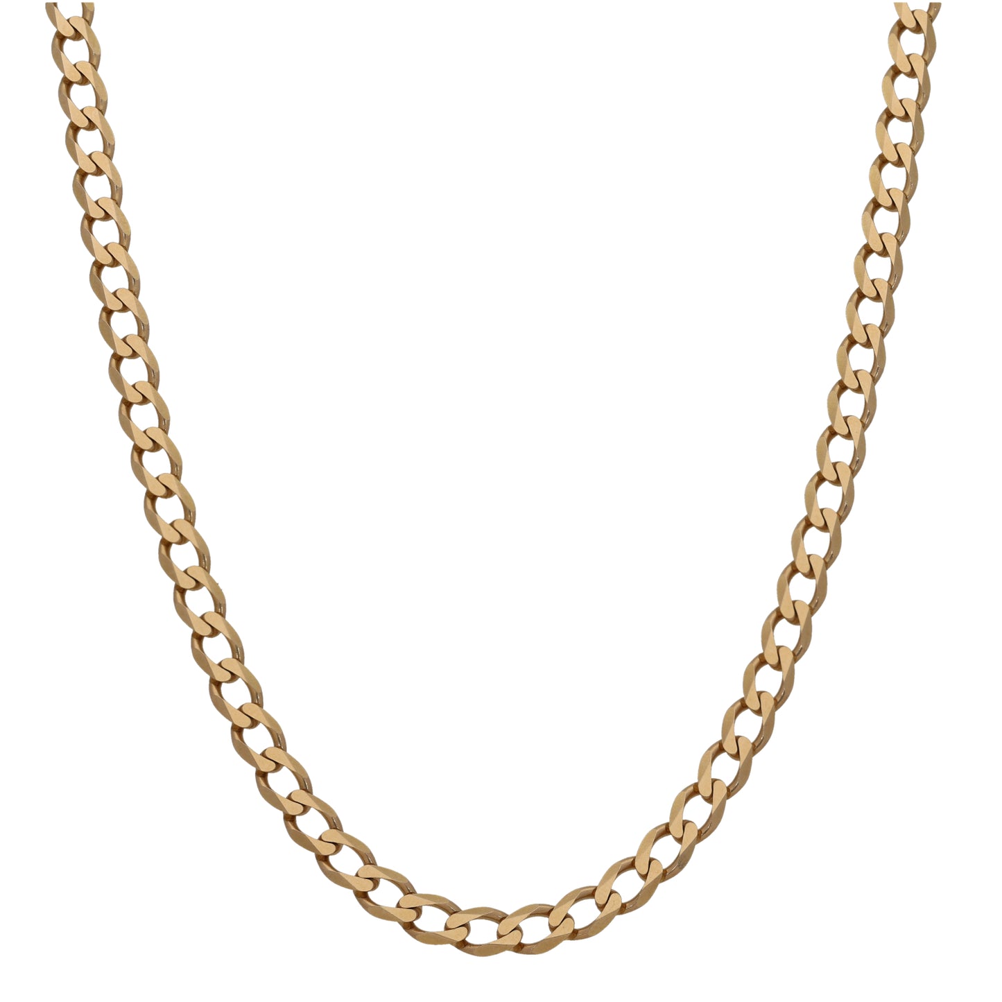 9ct Gold Curb Chain 18"