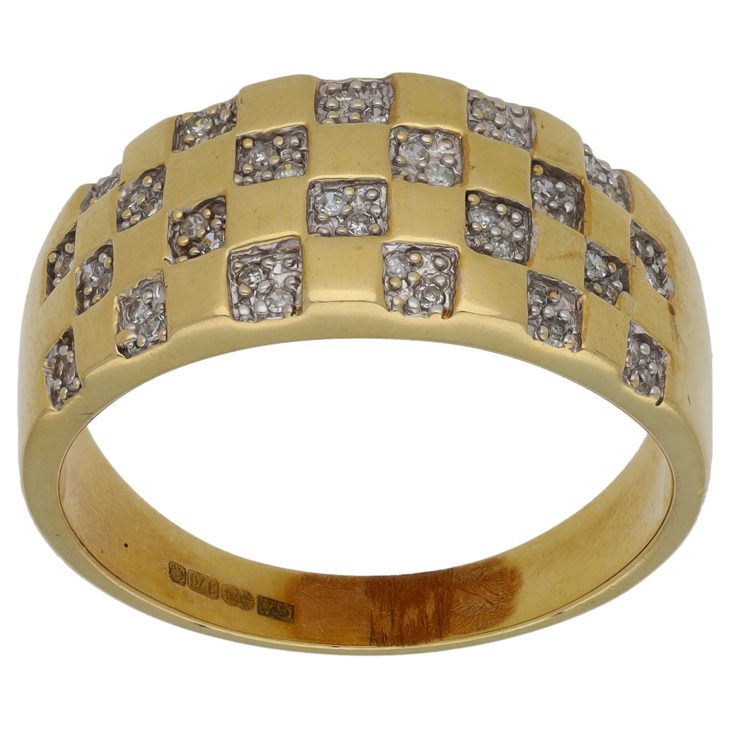 9ct Gold 0.25ct Diamond Alternative Ring Size Z