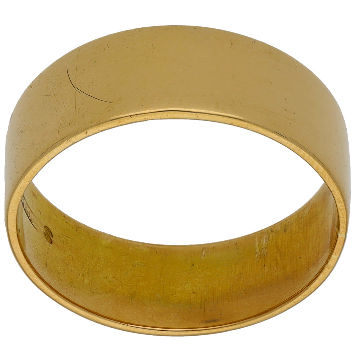 18ct Gold Plain Wedding Ring Size W