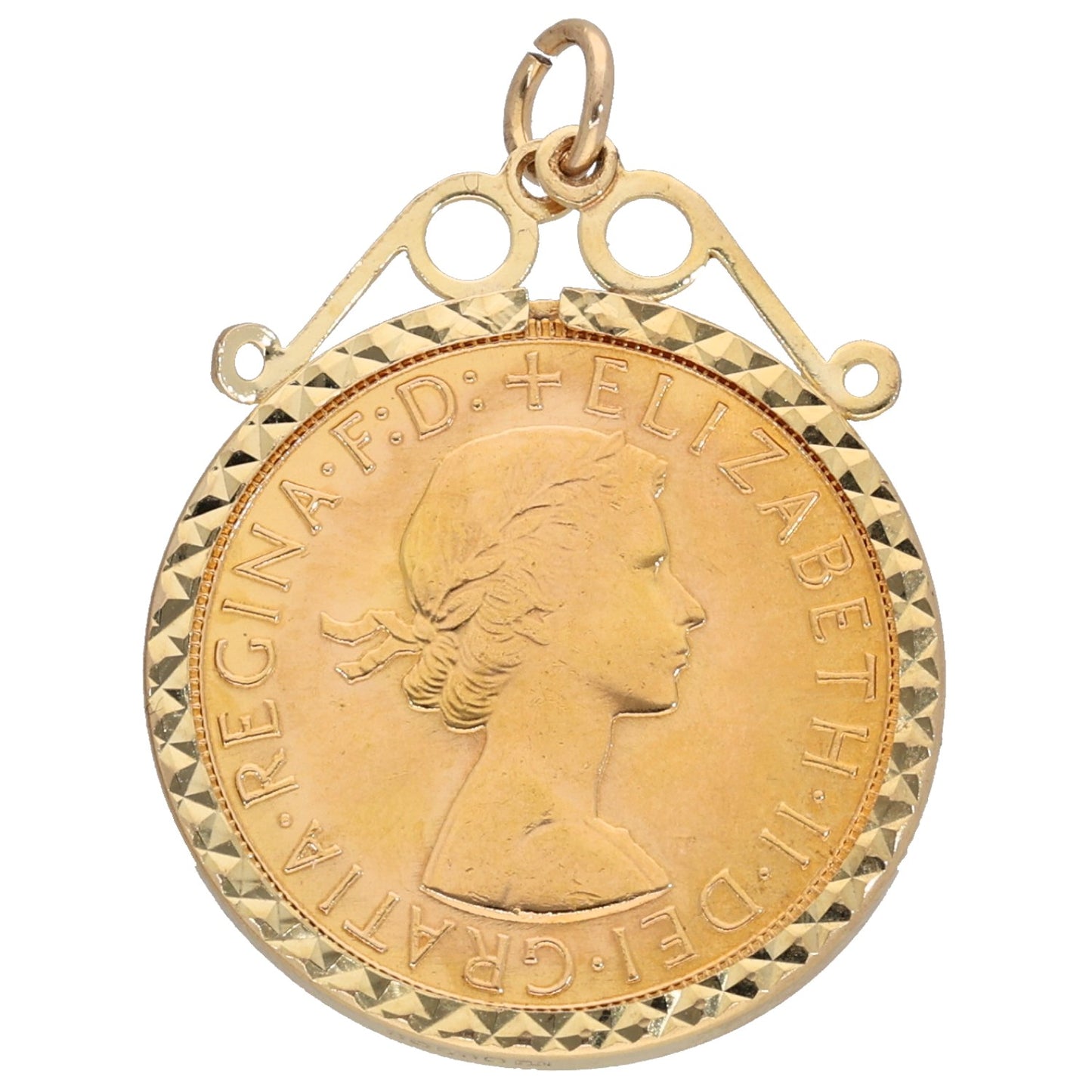 9ct Gold Full Sovereign Coin Pendant
