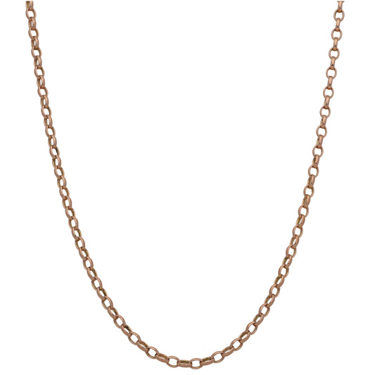 9ct Rose Gold Belcher Chain 24"