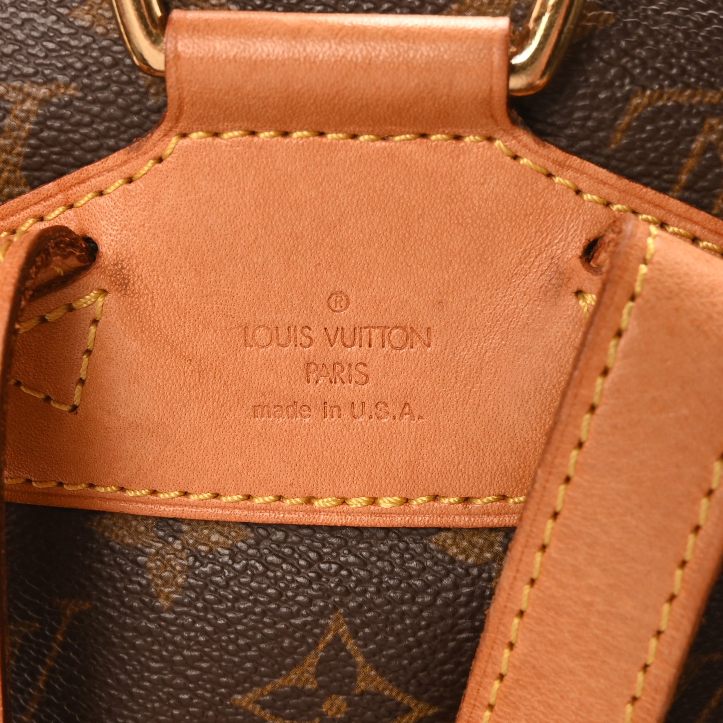 Louis Vuitton Montsouris MM Monogram Coated Canvas Bag - Brown