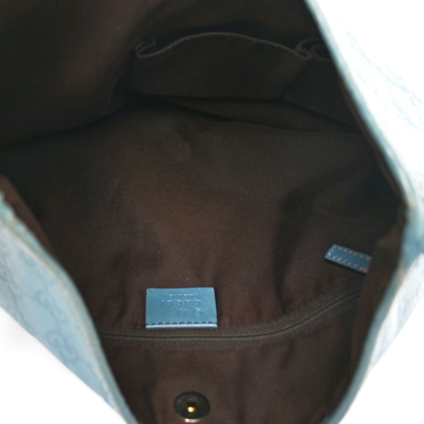 Gucci New Britt Hobo Guccissima Leather Bag - Blue