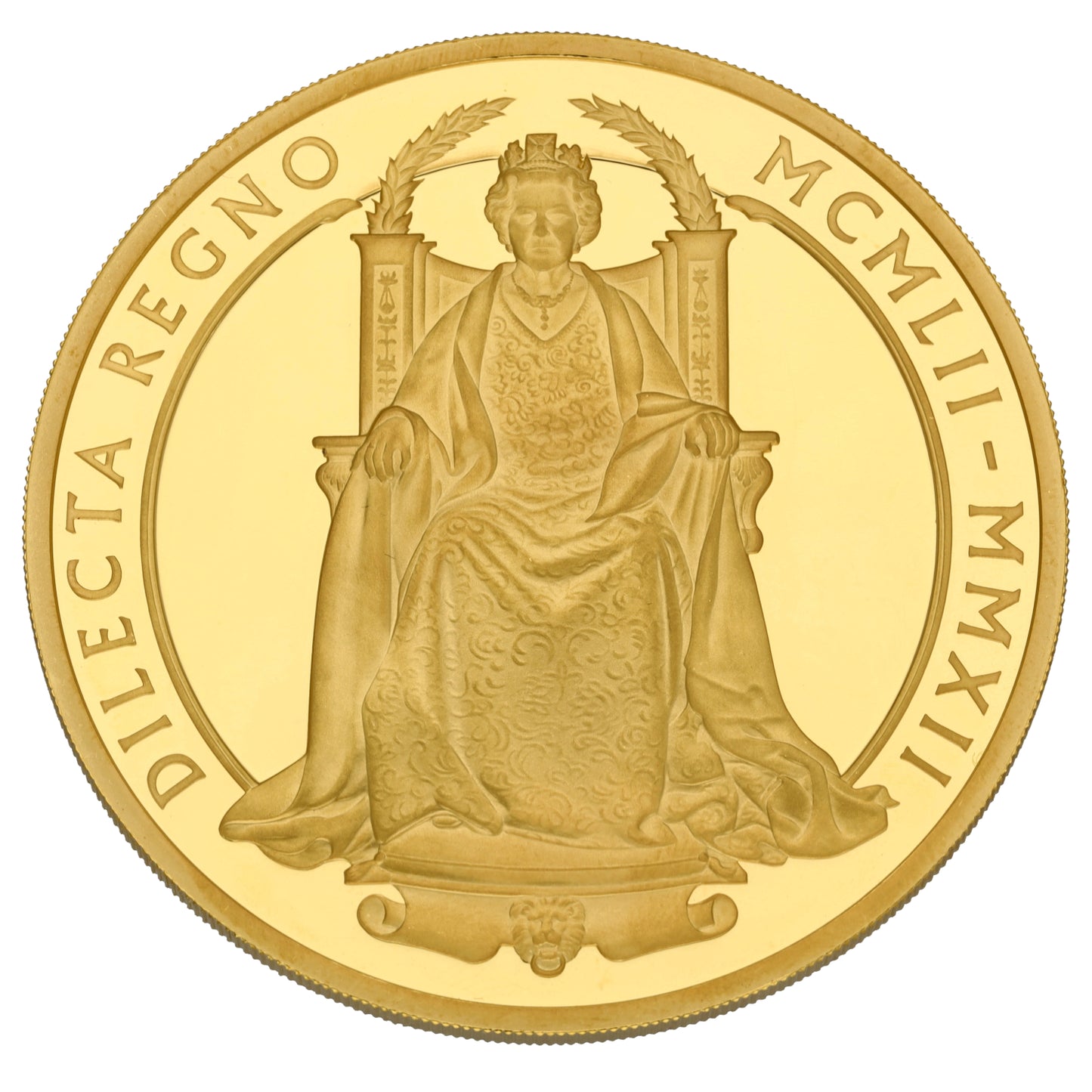 24ct Gold Queen Elizabeth II Diamond Jubilee 5 OZ Coin 2012
