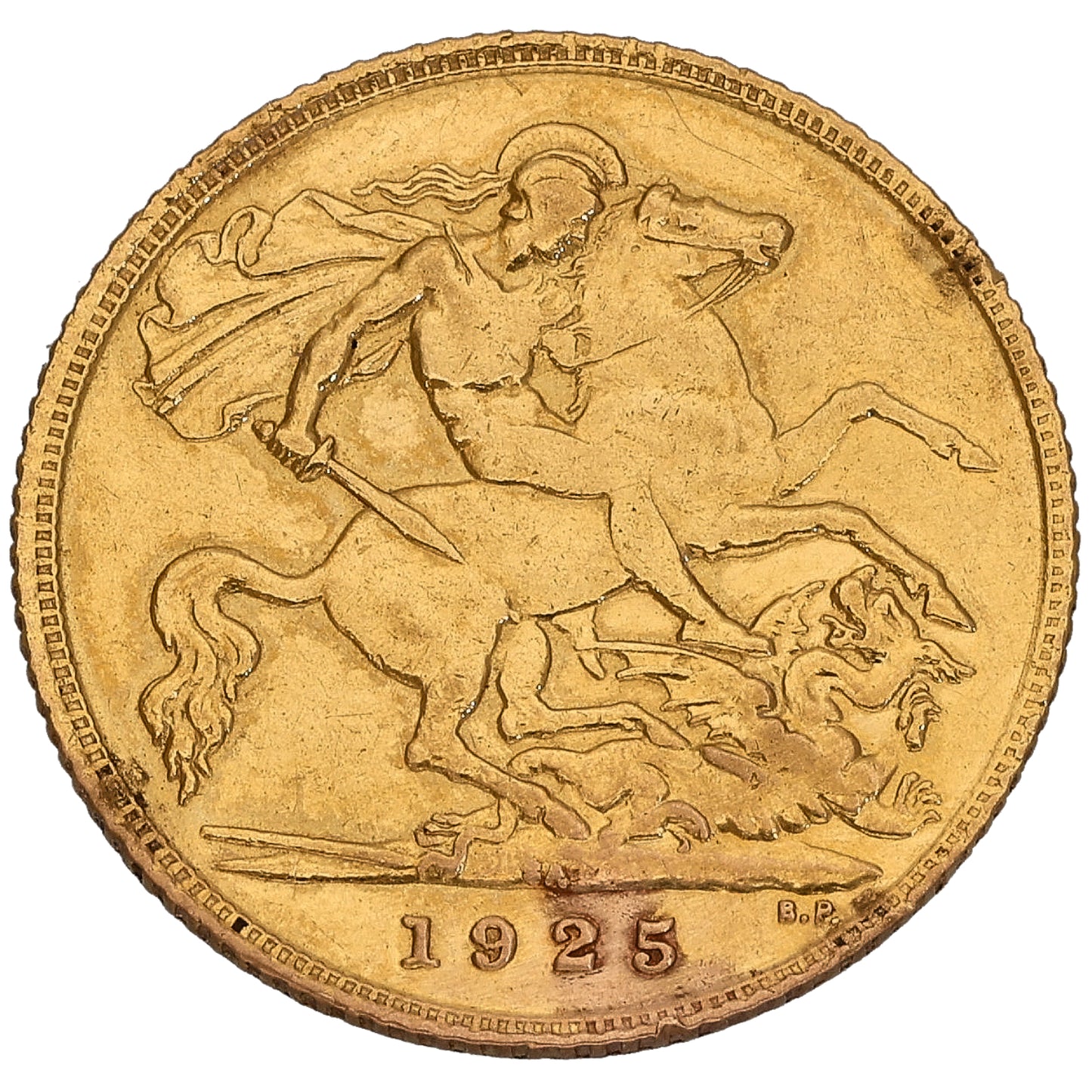 22ct Gold King George V Half Sovereign Coin 1925