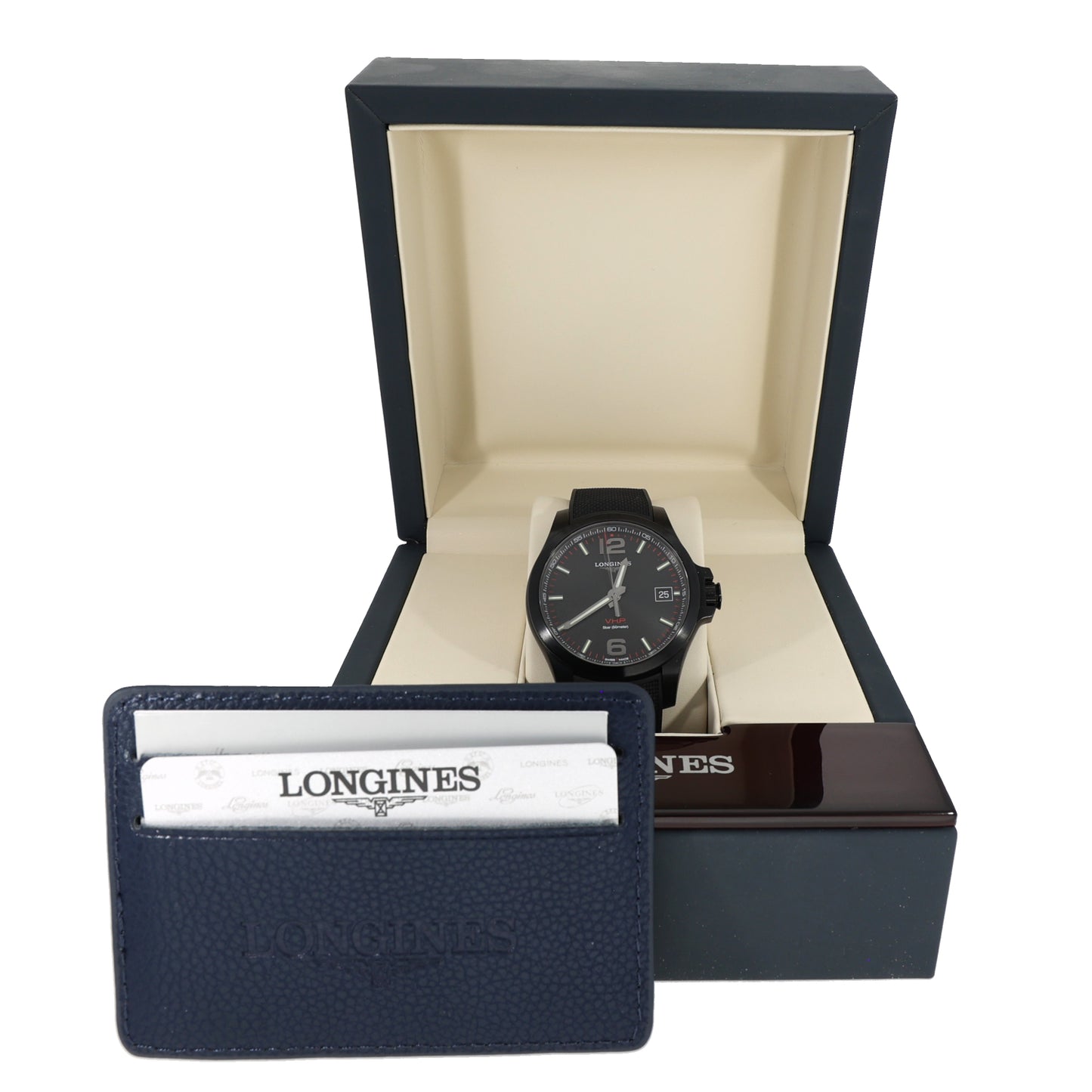 Longines Hydro Conquest V.H.P L3.716.2 41mm PVD Stainless Steel Watch