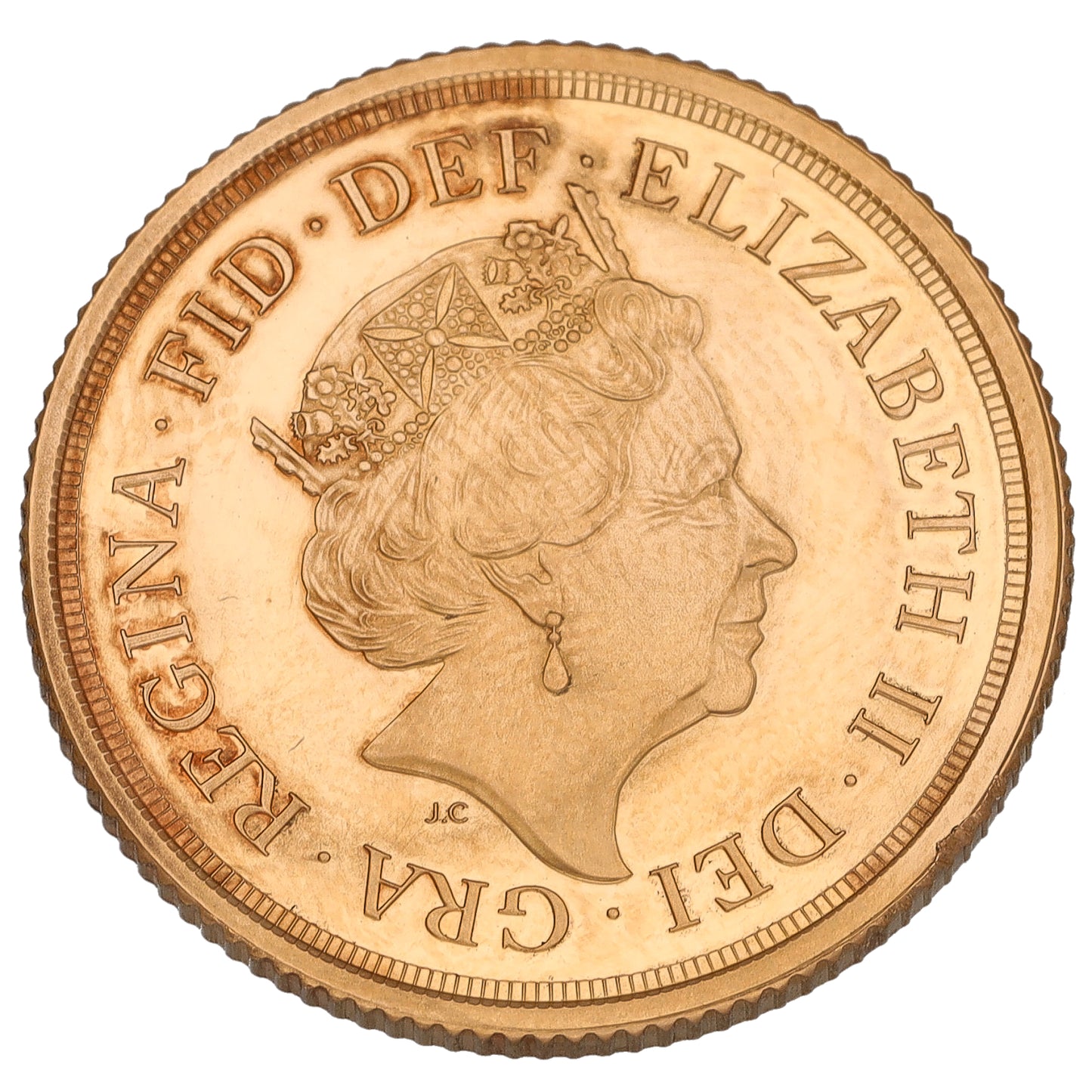 22ct Gold Queen Elizabeth II Full Sovereign Coin 2019
