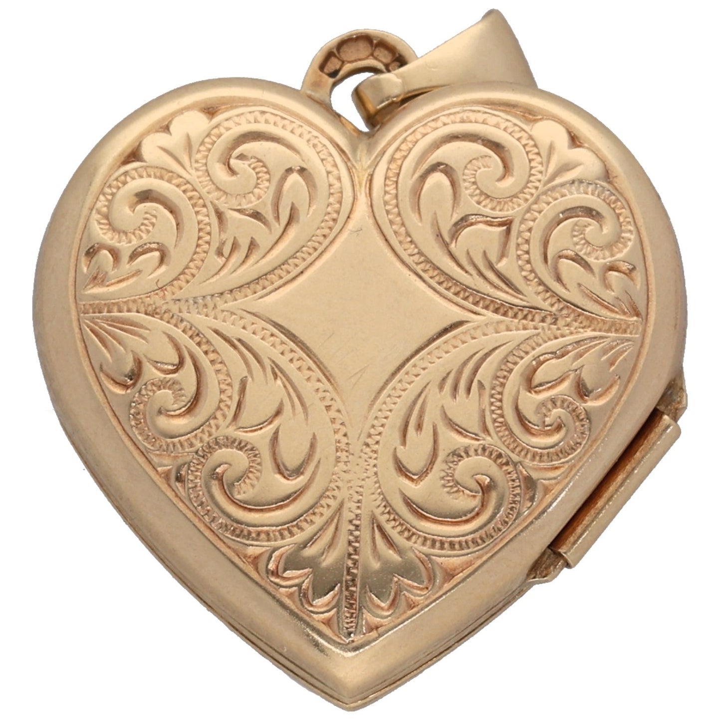 9ct Gold Heart Locket Pendant