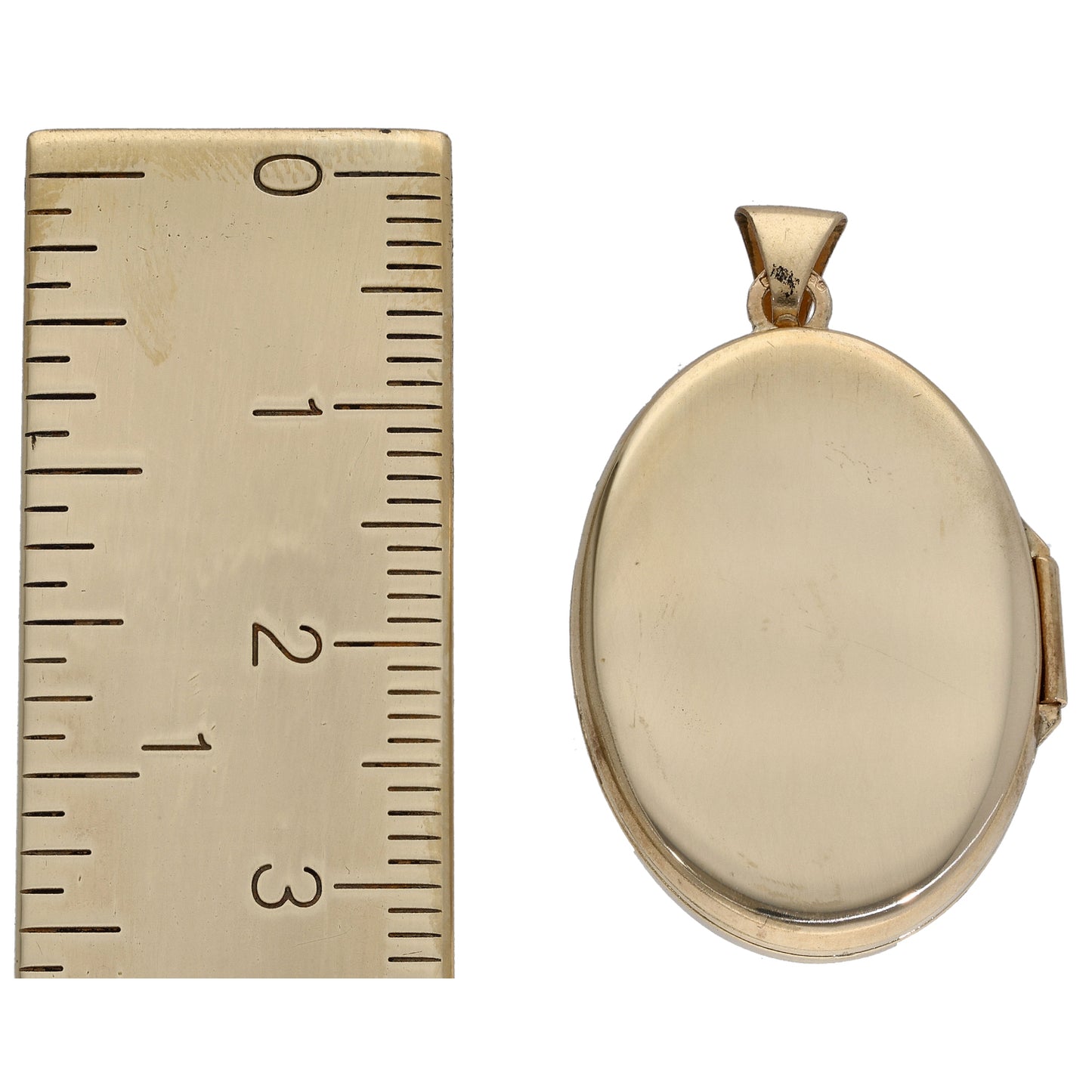 9ct Gold Patterned Locket Pendant