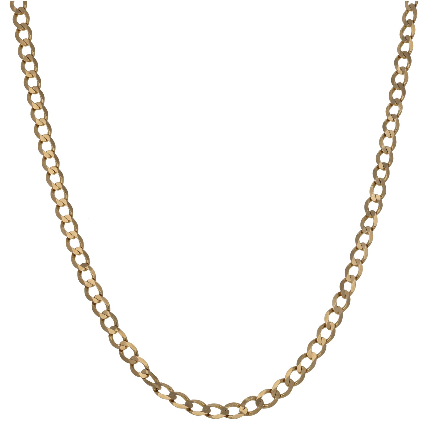 9ct Gold Curb Chain 20"