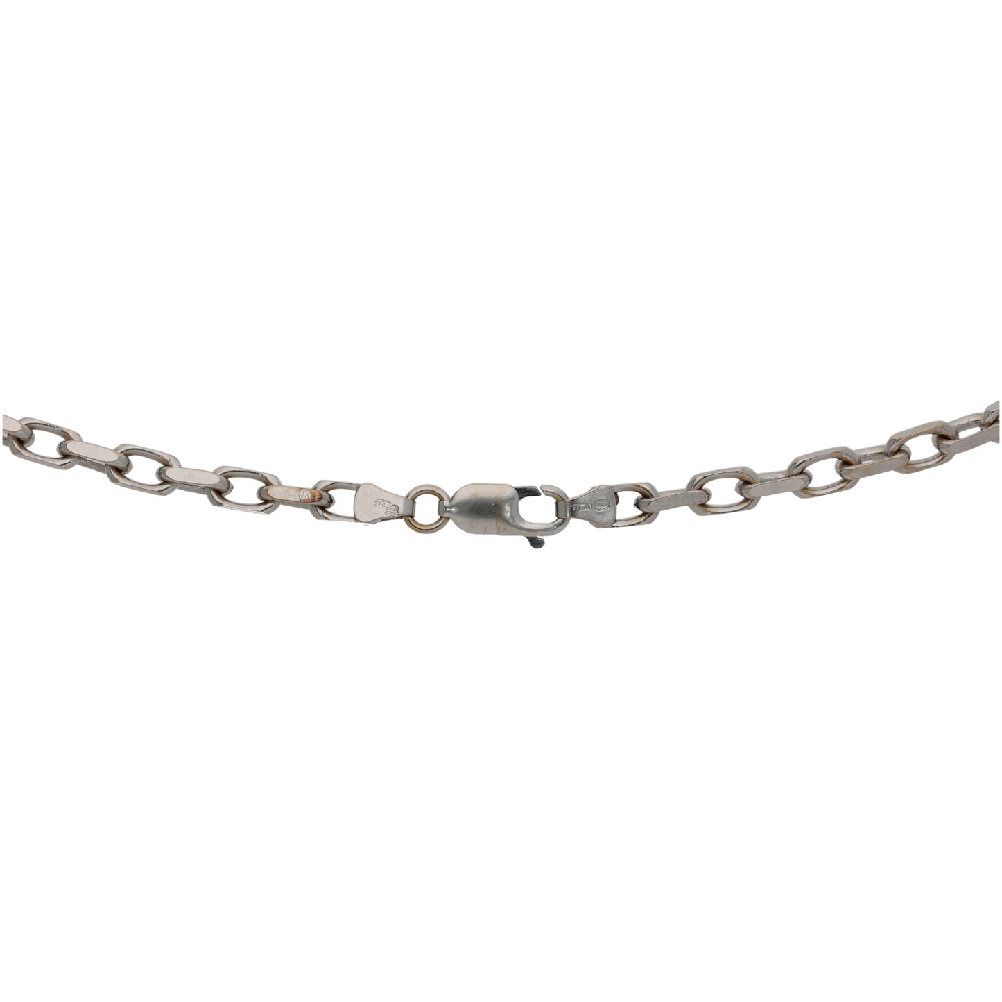 9ct White Gold Belcher Chain 20"