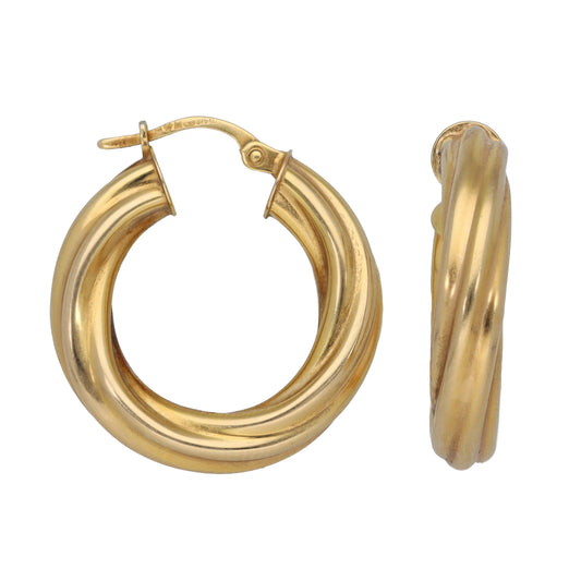 9ct Gold Hoop Earrings
