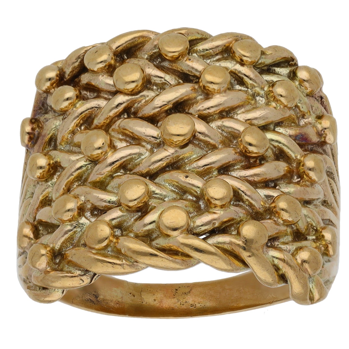 9ct Gold Keeper Ring Size W