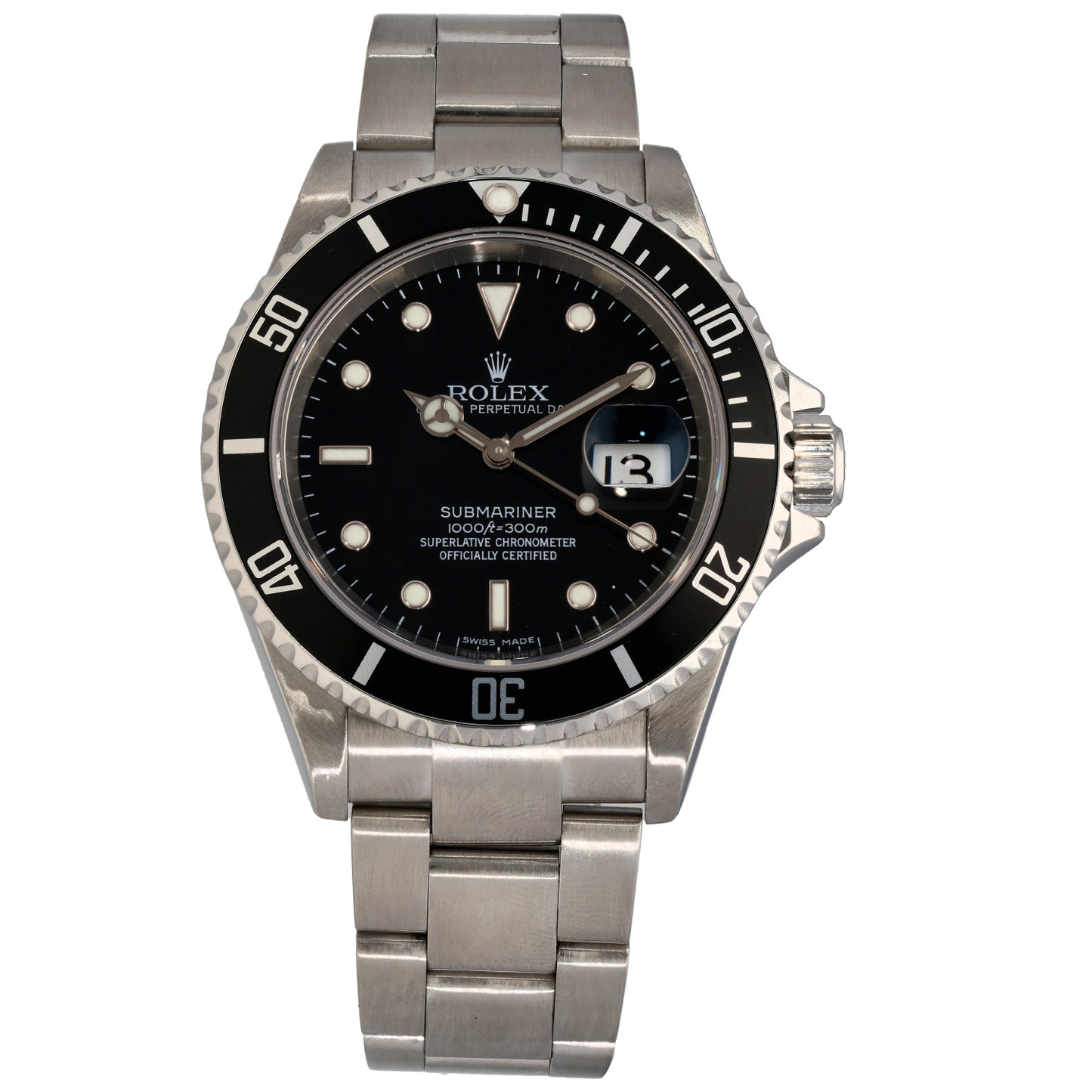 Rolex Submariner 16610 40mm Stainless Steel Watch